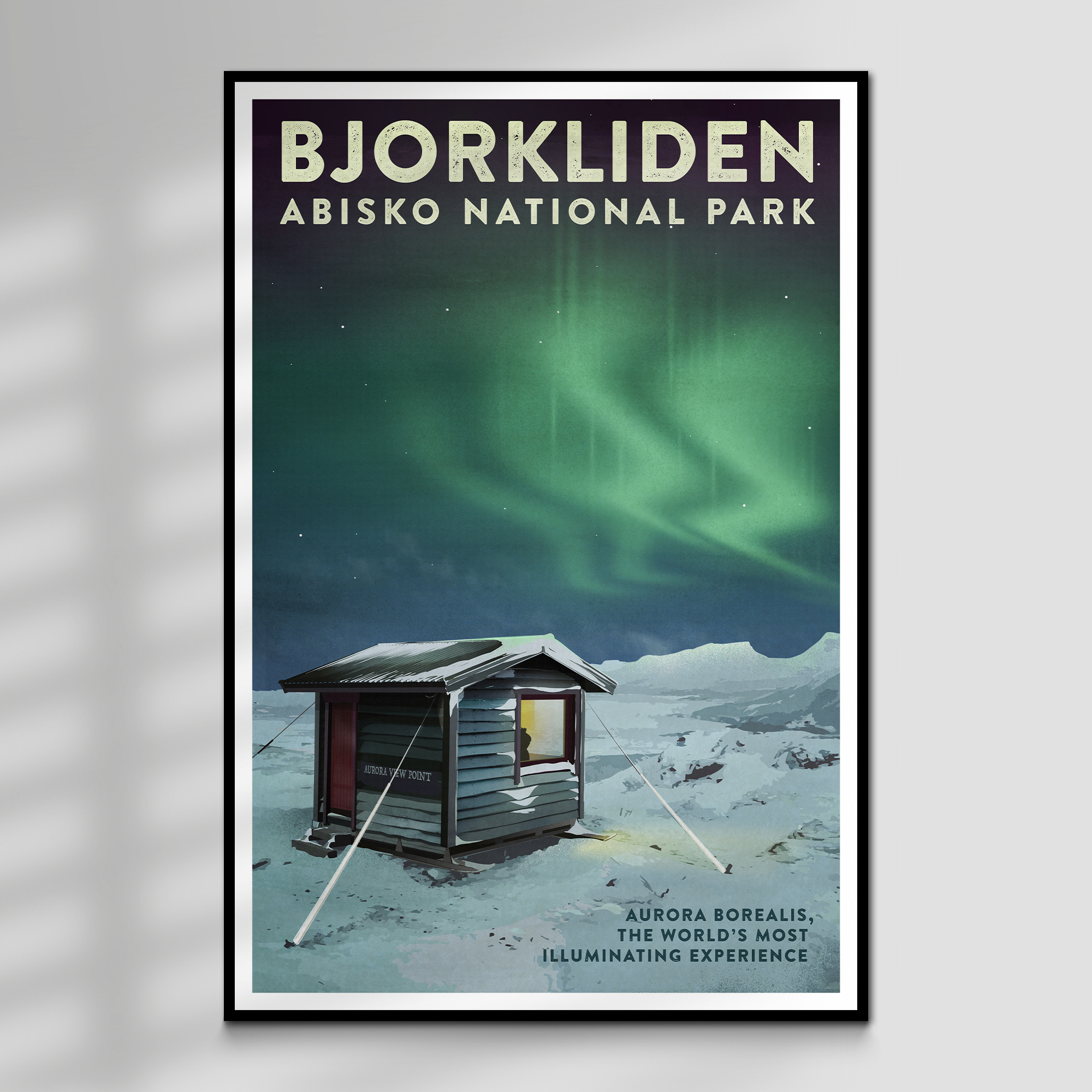 Aurora Borealis, Northern Lights of Bjorkliden, Sweden Art Print