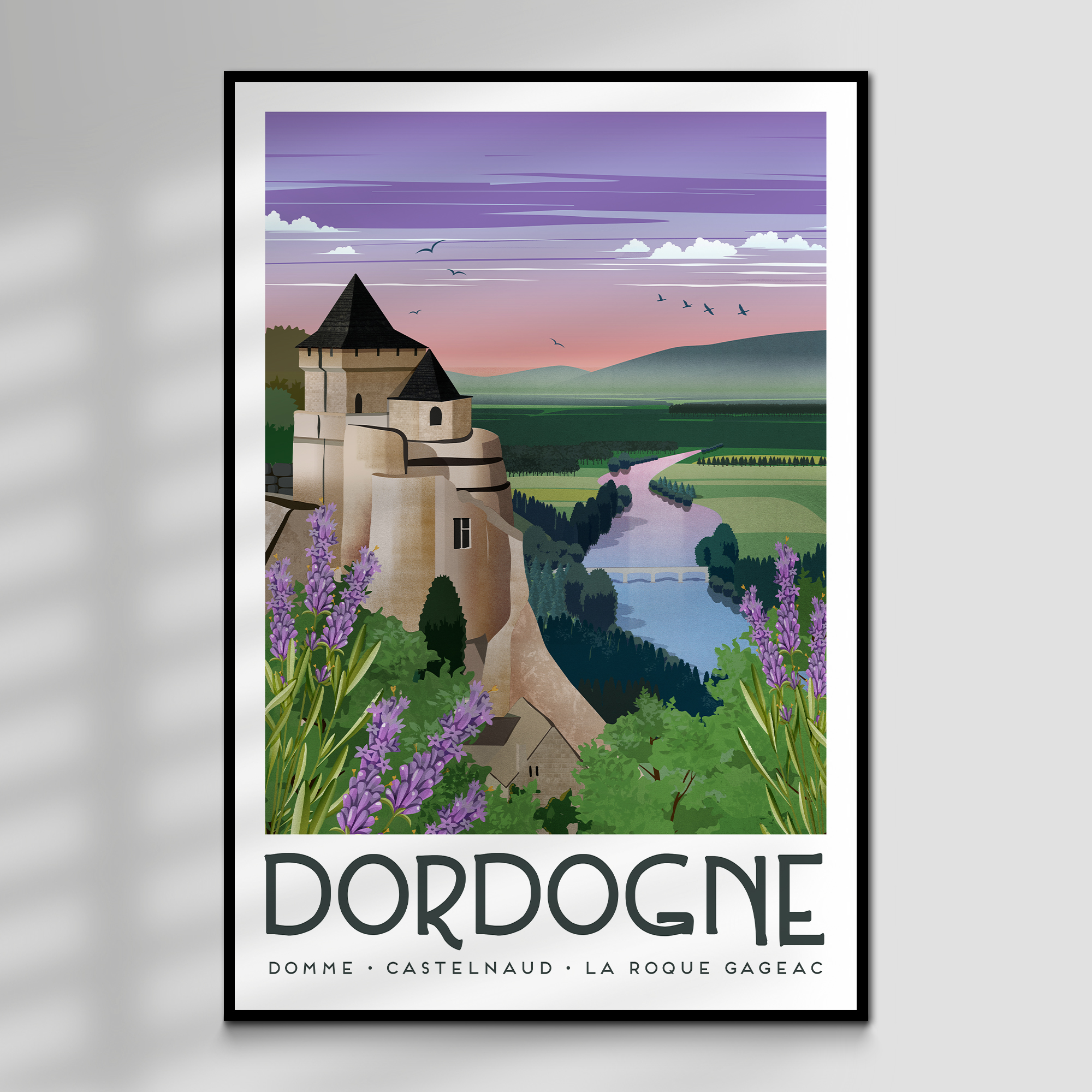 Dordogne Travel Art Print