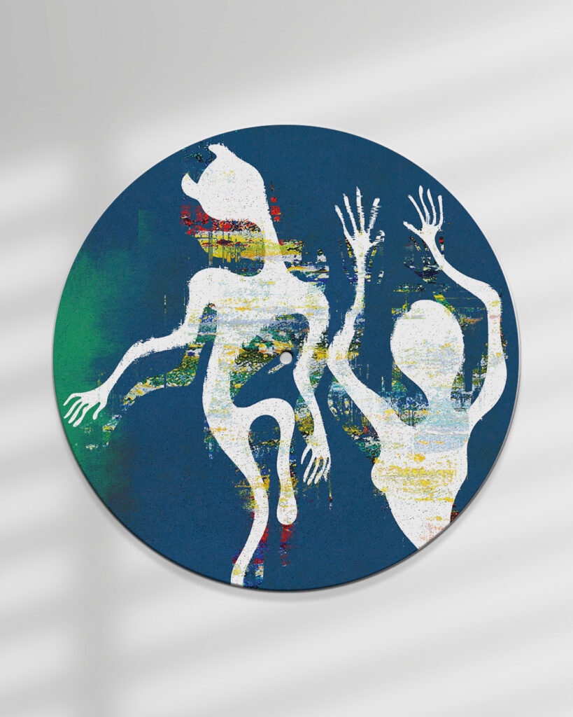 Sigh - Spiritualized Slipmat, 16oz felt sublimation printed turntable mat