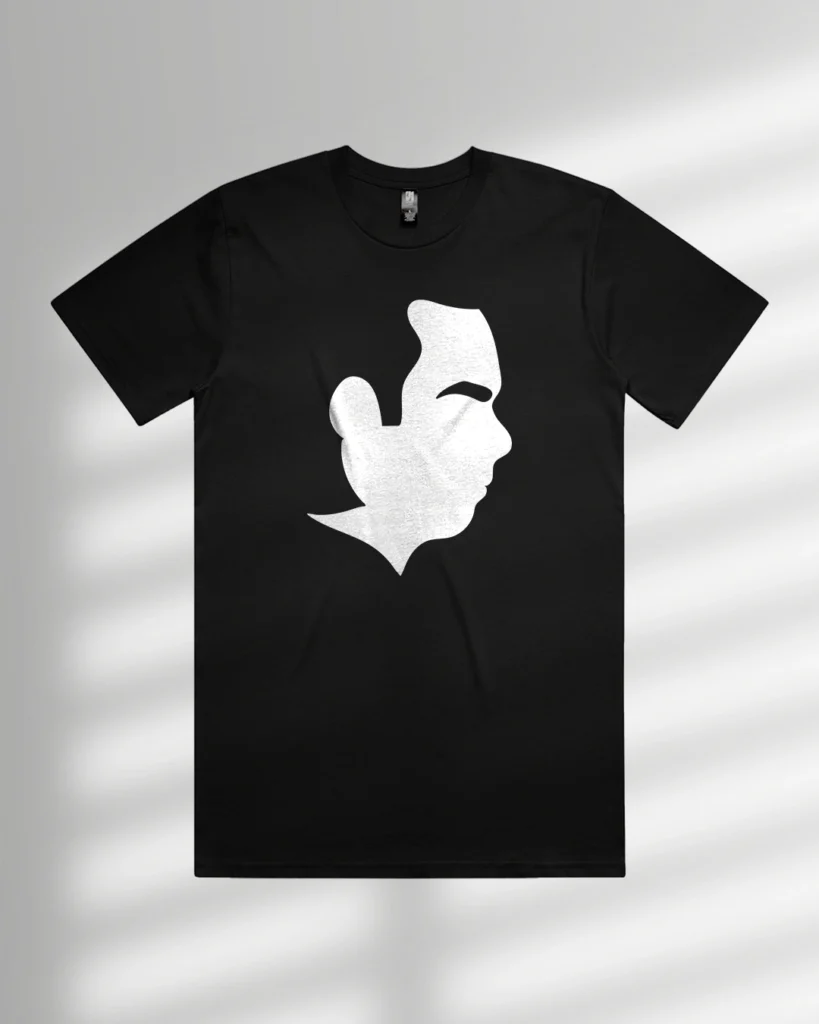 Cave - Nick Cave T-Shirt, Nick Cave & The Bad Seeds silhouette design, premium 220gsm 100% cotton T-Shirt, Black Colour