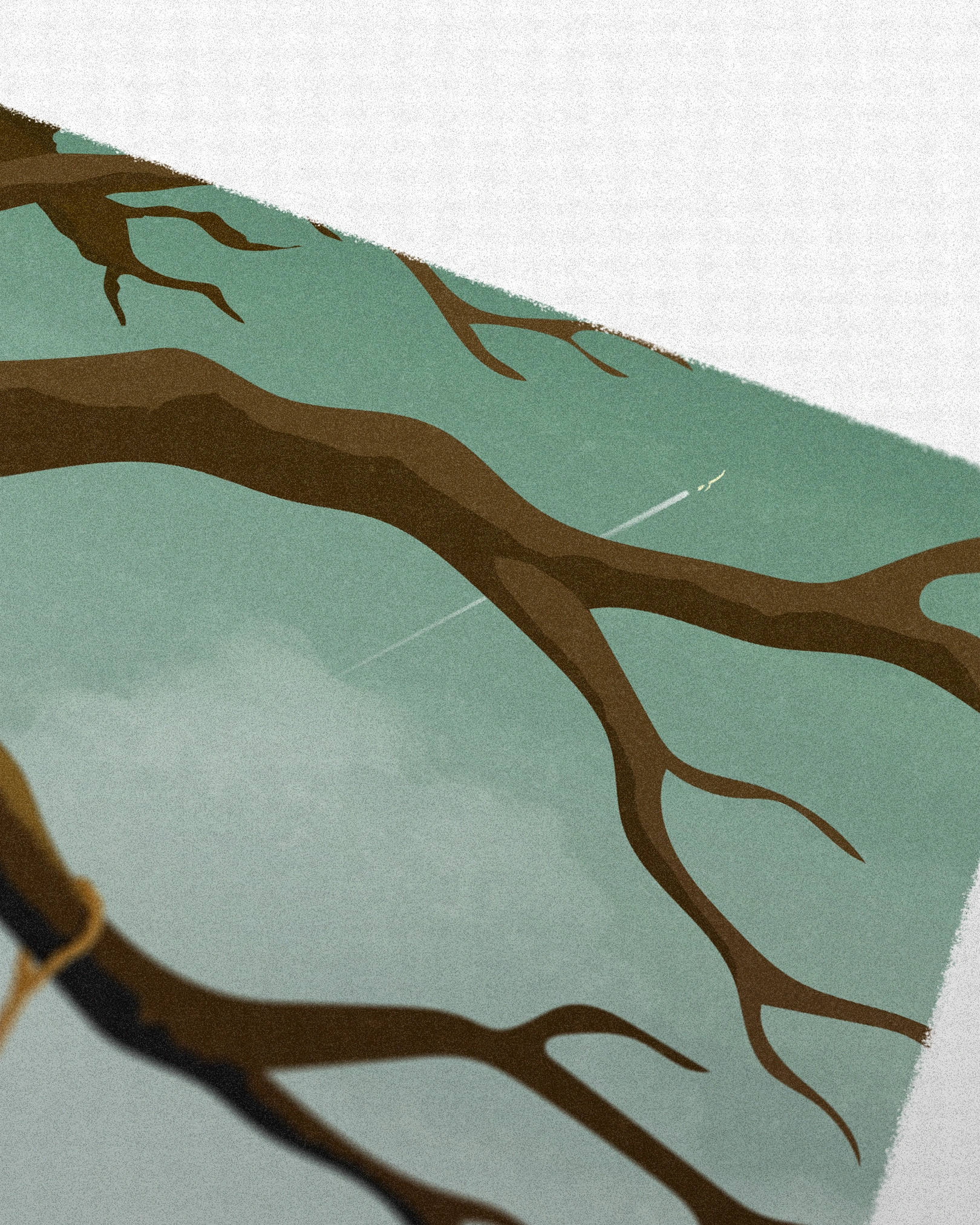 Rocket detail of Spaceman Oasis art print, based on the Oasis B-Side D'yer Wanna Be A Spaceman