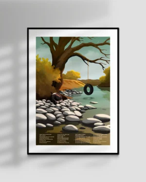 Spaceman Oasis art print, based on the Oasis B-Side D'yer Wanna Be A Spaceman.